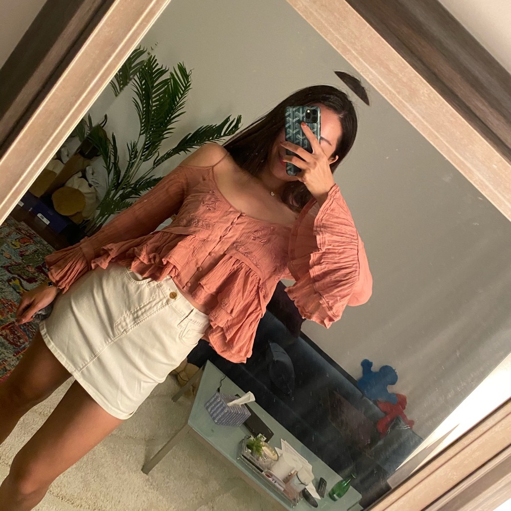 Free People Bohemian Style Crop Top Sale $30